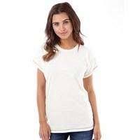 weird fish womens buttercup t shirt light cream