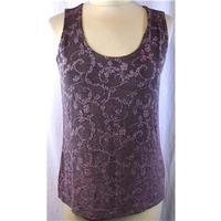 Weekenders Size S Purple Blouse with Sweatshirt Weekenders - Size: S - Purple - Blouse