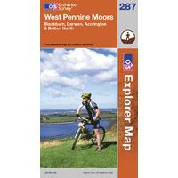 West Pennine Moors - OS Explorer Active Map Sheet Number 287