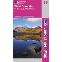 west cumbria os landranger active map sheet number 89