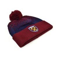 West Ham Cuff Bobble Knitted Hat