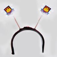 west ham flashing christmas antlers headband