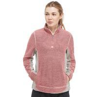 Weird Fish Women\'s Emmie Quarter Zip Fleece, Pink