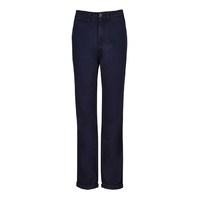 weird fish zennor heavy washed cotton chino trouser dark navy size 34