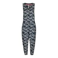 weird fish shawnee lightweight printed jumpsuit navy size 12