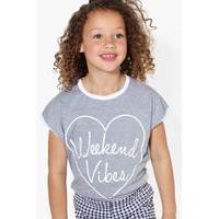 Weekend Vibes Tee - grey