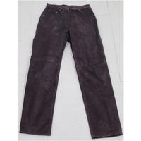 Wealth of Nations, size 10 purple suede trousers