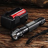 WF-501B U2 Cree XM-L U2 1200 Lumens LED Flashlight 2 x 18650 3000mAh Battery Charger