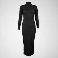 WG51125 Ribbed TurtleNeck Midi