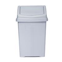 Wham Casa Swing Bin 25 Litre, Silver