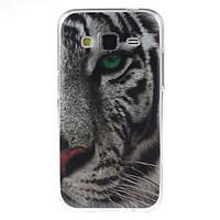White Tiger Pattern TPU Soft Case for Samsung GALAXY CORE Prime G360/G3608