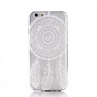 White Dream Catcher Pattern Ultra Thin TPU Soft Back Cover Case for iPhone 6/6S