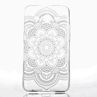 White Mandala Flower Pattern Ultrathin TPU Soft Back Cover Case for Samsung GALAXY CORE Prime G360