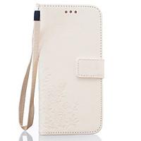 White Pattern Emboss Butterfly Flower Leather Case For Galaxy S7/Galaxy S7 edge