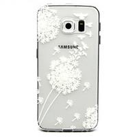 White dandelion Pattern TPU Relief Back Cover Case for Galaxy S5 Mini/S5/Galaxy S6/Galaxy S6 edgePlus/Galaxy S6 edge