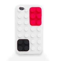 White Colour Block Iphone 4 Case