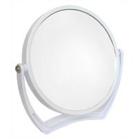 White Framed 2 Way Round Mirror 1