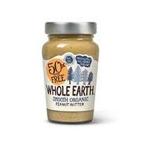 whole earth org smooth p butter 50 ef 340g