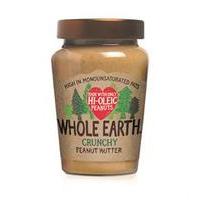 whole earth hi oleic crunchy peanut butter 340g