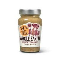 whole earth org crunchy p butter 50ef 340g