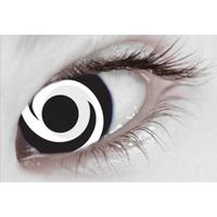 White Swirl MesmerGlow UV Cosmetic Lenses 1 Month