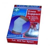 White Elasticated Knee Support Bandage