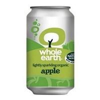 whole earth lightly sparkling organic apple drink 330ml