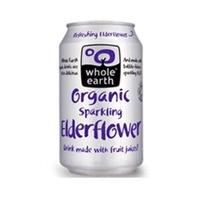 Whole Earth Organic Sparkling Elderflower 330ml (1 x 330ml)