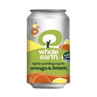 WHOLE EARTH Lightly Sparkling Organic Orange and Lemon Drink (330ml)