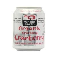whole earth organic sparkling cranberry 330ml 1 x 330ml