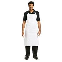 Whites Chefs Apparel A522 Bib Apron, X-Large, White