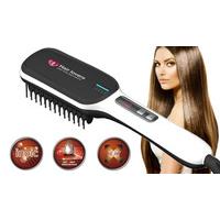 White 3-in-1 Hair Straightening Brush