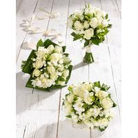 white rose freesia wedding flowers collection 1