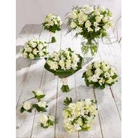 white rose freesia wedding flowers collection 4