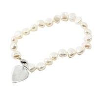 White Pearl Bracelet Personalised