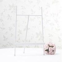 white table planner stand