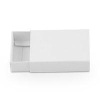 white drawer style paper favour box