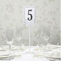 White Metal Butterfly Table Number Holder
