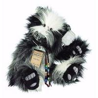 White, Black And Grey Stb Finley Bear - Fully Jointed