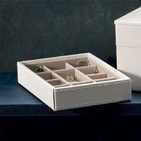 White Open Stacking Box
