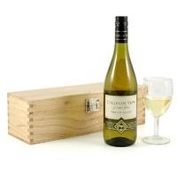 White Wine in Wooden Box