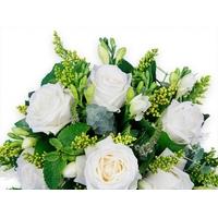 White Roses and Freesias