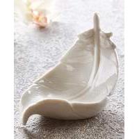 White Feather Trinket Holder