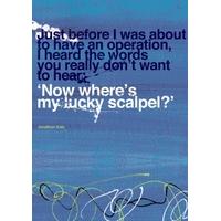 Where\'s my Lucky Scalpel | Get Well Soon Card