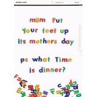 What Time is Dinner | Mothers Day Card
