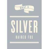 what a silver haired fox happy birthday card af1285