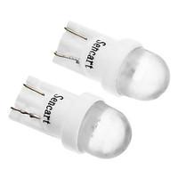 White LED T10 194 2825 168 6000K Cool White Side Wedge Light License Plate Lamp Bulb(12V)
