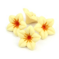 White chocolate flowers - Bulk case of 76