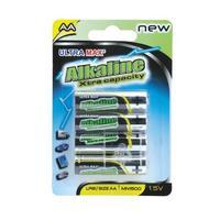 White Box Alkaline Batteries AA [Pack of 4]