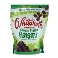 whitworths extra juicy snacking raisins